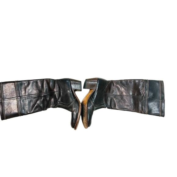 Frye 77231 'Jane' Dark Brown AntiqueTall Riding Heeled Boots Size 6.5 - Picture 6 of 13